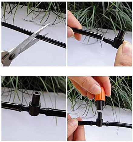 SagaSave Drip Irrigation kit Plant Watering System Gravity Fed Irrigation Water Drip Setfor Garden Greenhouse Yard Lawn Home or Vacation Use 10M 8/11" Tube 20 Nozzles - Image 5