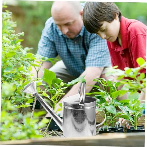 Vintage Stainless Steel Handheld Watering Can Xmas 5l for Flowers - Image 2