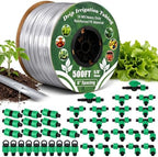 Tondiamo 500 ft 5/8" Drip Tape Irrigation Kit 16 Mil 6" Spacing, Green by Tondiamo