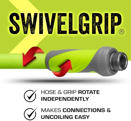 Flexzilla Garden Hose with SwivelGrip, 5/8 in. x 50 ft., Lightweight All-Weather Water Hose, Durable and Flexible, Leak-Free Connections - Image 4