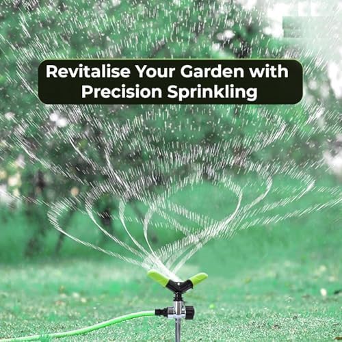 Automatic Garden Sprinkler with Spike 360 Degree Rotating Adjustable 2 Arm Water Sprayer for Watering Plants Outdoor Lawn Yard Irrigation System - Image 6
