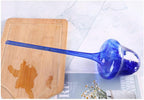 Plant Watering Globes Automatic Glass Watering Bulbs, Glass Ball Planter, Garden Watering Cans Glass drip System, Single Wood Wine Box for Gifting and Storage (Blue) - Image 4