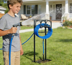 Freestanding Garden Hose Holder - Heavy Duty Metal Stand for 150ft Hose - Outdoor Organizer and Storage Rack - Image 5
