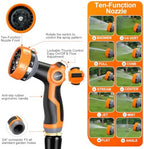 Garden Hose 50FT with 360° Swivel Connector, Camper Water Hose with Nozzle Ultra-Light & Flexible Garden Water Hose - Image 4