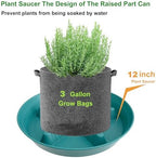 4 Pack Plant Saucer 12 inch, 8 10 14 17 inch, Plant Stand Plastic Plant Saucers for Indoors Outdoor, Heavy Duty Flower Saucers for Potted Plants, Pot Saucers for Plants, Grow Bags Saucers - Image 5