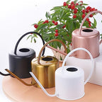 TITA-DONG 1.3L Watering Can for Indoor Plants,Long Spout Stainless Steel Plant Watering Can Copper Colored Watering Can for Indoor Potted Plant, Outdoor Indoor Garden, Plants - Image 7