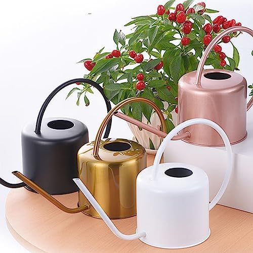 TITA-DONG 1.3L Watering Can for Indoor Plants,Long Spout Stainless Steel Plant Watering Can Copper Colored Watering Can for Indoor Potted Plant, Outdoor Indoor Garden, Plants - Image 7