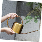 BESPORTBLE Brass Watering Can Long Spout 1.5L Garden Sprayer Kettle for Indoor and Outdoor Plants Sturdy and Easy to Use Watering Pot for Flowers and Succulents - Image 5