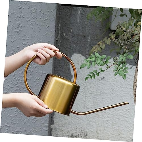 BESPORTBLE Brass Watering Can Long Spout 1.5L Garden Sprayer Kettle for Indoor and Outdoor Plants Sturdy and Easy to Use Watering Pot for Flowers and Succulents - Image 5