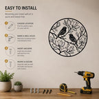 Birds On Branches Metal Wall Art as Adds Serene Natural Beauty with Shape - Image 5