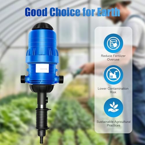 0.4%~4% Adjustable Fertilizer Injector, Water Powered Chemical Liquid Doser Dispenser, 5.2~660.43 gallons/h Drip Irrigation Injector, Dosing Pump for Industry Garden Hose Livestock - Image 6