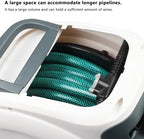 Auto Retractable Water Hose Reel, Wall Mounted Automatic Rewind Water Reel, Heavy Duty Retractable Hose Reel with Spray Nozzle for Car Wash Workshop Cleaning (30m) - Image 3