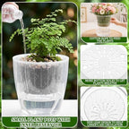 Self Watering Plant Pots, 6.6'', Transparent, 12 Pcs - Image 3