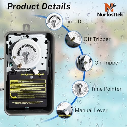 2026 Upgraded T101R 24-Hour Mechanical Timer Switch, Indoor/Outdoor Use - Image 3
