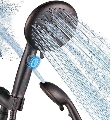 Cobbe 9 Spray Modes Handheld Shower Head, Water-Saving, ORB by Cobbe