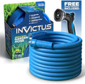INVICTUS 75 Ft Garden Hose with Sprayer Nozzle, 2-Layer Heavy Duty Drinking RV Water Hose 75Ft x 5/8 in. Flexible, Lightweight, NON Expandable, Kink Resistant, Easy Connect Fittings, 400 PSI by EMSON