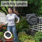 Giraffe Tools Garden Hose 25FT Lightweight Lay Flat Water Hose with AW505/8 Retractable Garden Hose Reel 5/8" x 115+5 ft - Image 5