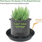 2 Pack Plant Saucer 17 inch 2 Pack, Raised Middle Plant Trays for Pots, Large Plastic Plant Saucers for Indoors, Water Tray for Plants,Drip Trays Plant Stand Water Catcher Tray, Pot Saucers for Plants - Image 5