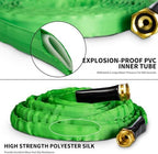 Garden Hose 50ft, Ultra Lightweight Flat Water Hose with 10 Function Nozzle - Image 3