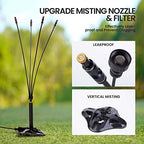 Standing Misters for Outside Patio: Portable Misting System for Cooling Outdoor - 26.5Ft Stand Misting Line with 31.5 Inch Height Water Mister for Yard Garden BBQ Party Pool Water Playing Sprinklers - Image 2