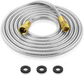 Rosy Earth Garden Hose 15 FT, 304 Stainless Steel Metal Water Hose by RosyEarth