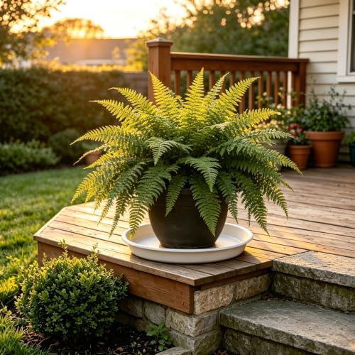 TITE 3 Pack Plant Saucer Heavy Duty Sturdy Drip Trays for Indoor and Outdoor (16 Inch, White) - Image 7