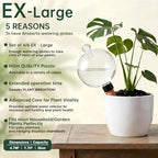 8 Pack EX-Large Plant Watering Globes with Cover 26oz Top Fill Plastic Water Bulbs Self Watering Planter Inser, Slow Release Terracott, Plant Watering Devices for Plants - Image 4
