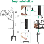 Garden Hose Holder Stand, In-Ground Outdoor Hose Storage - Image 6