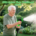 Non-Expanding Garden Hose 100FT, Lightweight Flexible Hose with 10 Function Nozzles, Leak-Proof Metal Interface, Kink Free, Wear-Resistant, Outdoor Long Hose Pipe for Car Wash, Yard, Lawn - Image 7