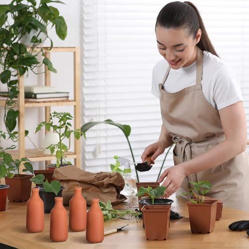 DoubleFill Ollas Terracotta Watering Pots, 24 oz, 6 Pcs - Image 5