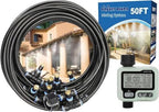 Misters for Outside Patio, Outdoor Water Misting Cooling System,50FT|15M. by POCKETPANDA