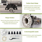 2" Agriculture Farm Irrigation Sprinkler, Irrigation Spray Gun with 5 Nozzles, 360°Adjustable Large-Area Watering Spray, Impact Water Sprinkler for Yard, Lawn, Garden - Image 7