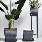 LWALRS Square Plant Saucer 16 Inch 4 Pack, Heavy Plastic Plant Saucer,Deep Heavy Duty Plant Pot Saucers, Planters for Indoors and Outdoors Plants, Garden Large Plant Trays for Pots. - Image 7