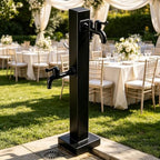 Outdoor Yard Hydrant Floor-Mounted Water Column Dual Outlet Tap Hose Stand by Gaommini