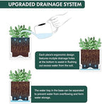 D'vine Dev 3-Pack Plastic Herb Planter Pots, 4 in, White, 76-Y-A3-1 - Image 4