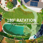 1/2" x 165 FT Retractable Garden Hose Reel, Metal Bracket Design - Image 5