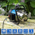 1HP 900 GPH Portable Garden Transfer Pump with 13 ft Suction Hose Kit - Image 3