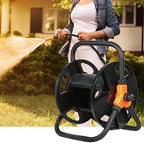 Garden Hose Reel, Small Portable Garden Hose Reel, Heavy Duty Tangle Free Garden Hose Storage Cart, Mobile Garden Hose, Space Saving Cord Storage Reel by Unknown