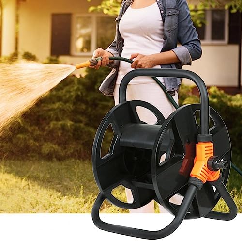 Garden Hose Reel, Small Portable Garden Hose Reel, Heavy Duty Tangle Free Garden Hose Storage Cart, Mobile Garden Hose, Space Saving Cord Storage Reel by Unknown