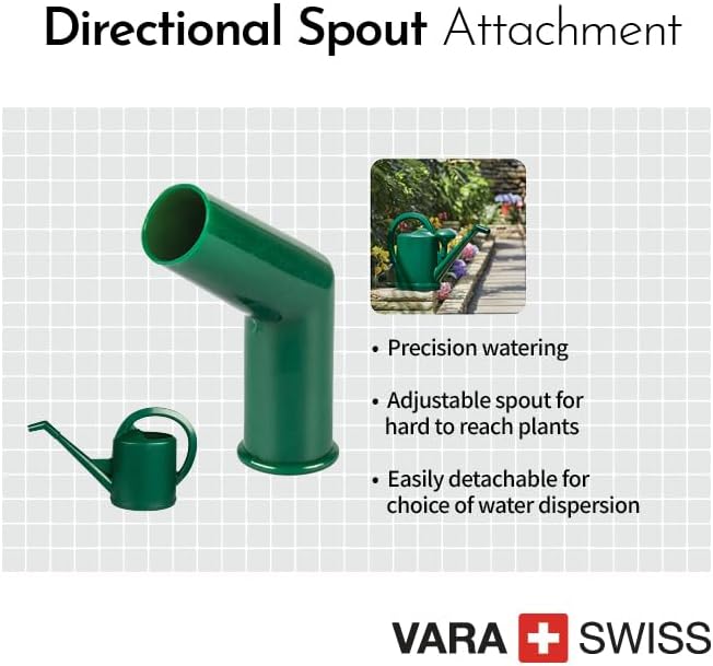 Consolidated Plastics Durable Swiss Watering Can with UV Protection, Ergonomic Handle for Indoor/Outdoor Gardening, Made in Switzerland (12 Liter, Green) - Image 6