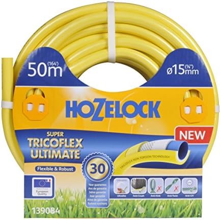 Hozelock Super Tricoflex Ultimate Hose, Yellow, 15 mm x 50 m by Hozelock