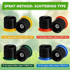Honoson 16 Pcs Sprinkler Heads Replacement, 4/6/8/10 Van, Multicolor - Image 4