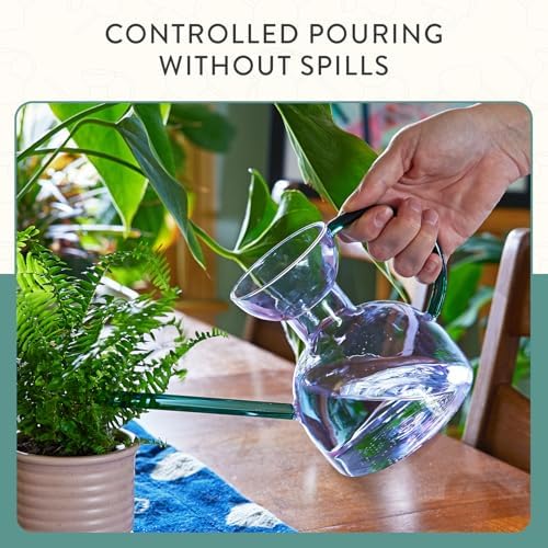 Modern Sprout Glass Watering Can w/Long Sprout - 32oz - (Purple/Emerald) - Image 6