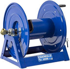 Coxreels 1125-5-100 Hand Crank Steel Hose Reel, 1125 Series – ¾" x 100', 3,000 PSI - Heavy Duty All Welded Steel A Frame - Adjustable Tension Break – Made in The USA, Blue - Image 2
