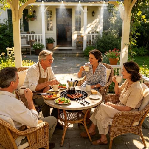 Garden Mister System, Outdoor Heat Relief - Sprayer, Water Tubing, Patio - Image 2