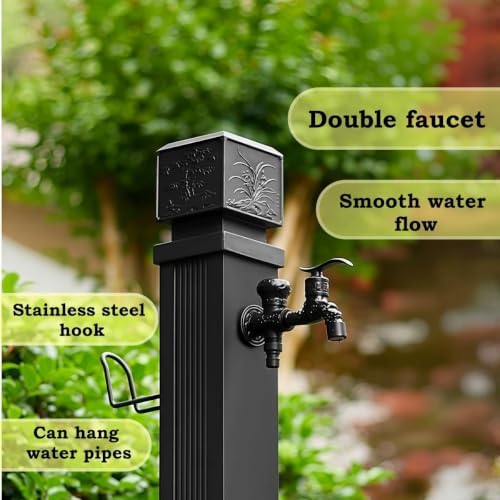 Freestanding Outdoor Faucet Column Stainless Steel Garden Water Column - Image 3