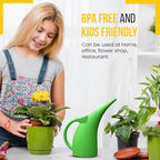 2 Pack 1/2 Gallon Green Watering Can – Small Plastic Plant Waterer for Indoor & Outdoor Use – Lightweight Garden Tool with Easy Pour Spout – Ideal for Flowers, Herbs & Lawns - Image 6