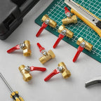 Lasnten 12 Pcs 3/8 Inch Heavy Duty Brass Npt Ball Valve Shut off Switch - Image 2