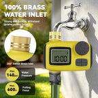 Watering Timers with Brass Inlet, Programmable Hose Timer for Garden Soaker Hose, Sprinkler Timer with Rain Delay/Manual Watering System, Digital Drip Irrigation for Yard, Lawn - Image 5