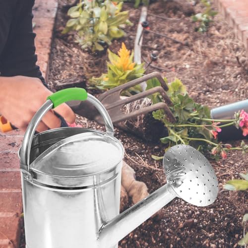 Vintage Stainless Steel Garden Watering Can 5l Silver Xmas - Image 6